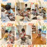 1歳児…新聞紙遊び