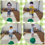 2歳児…スイカ割り遊び
