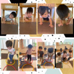 1歳児…フラフープ遊び、トンネル遊び
