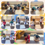 1歳児…縄遊び、染め紙