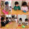 ２歳児…折り紙
