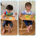 1歳児…型はめパズル、シールはがし