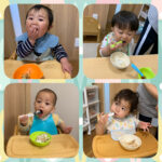 0、1歳児…給食、おやつの様子