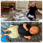 0歳児…新聞紙遊び