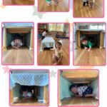 2歳児…トンネル、染め紙