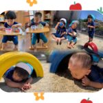 1歳児…タイヤ、スプーン遊び、砂場遊び