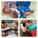 0歳児…マット山登り、お絵描き