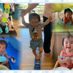 0歳児…平均台、玩具遊び、スプーン遊び