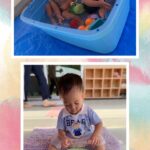 1歳児…プール、お絵描き、マット山登り