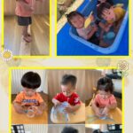 1歳児…プール、平均台、制作、粘土