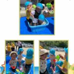 1歳児…水遊び、室内運動、お絵描き、はさみ