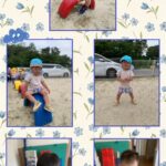 1歳児…戸外活動、スプーン遊び