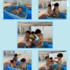 0、1歳児…リズム活動、牛乳パックレース、水遊び、制作、パズル