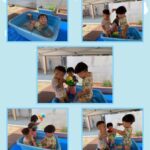 0、1歳児…リズム活動、牛乳パックレース、水遊び、制作、パズル