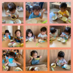 2歳児…リズム活動、水遊び、給食、制作、かるた