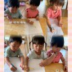 2歳児…リズム活動、名前の練習、点つなぎ