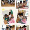 2歳児…染紙、かけっこ、水遊び、魚釣り、粘土