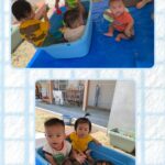 0、1歳児…水遊び、パカポコ、名前の指差し、スプーン遊び、運動