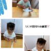 1歳児…パカポコ、散歩、はさみ、型枠パズル、お絵描き、新聞紙遊び