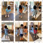 2歳児…リズム活動、かけっこ、散歩、粘土、ドミノ