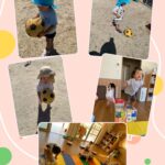 0、1歳児   ボール  室内運動  お昼寝前の様子   お絵描き