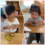 1歳児　紐通し