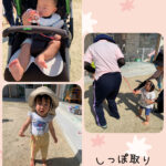 0歳児　しっぽ取り　サーキット　パカポコ　お昼寝前の様子　知育活動