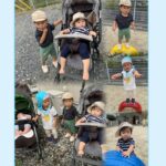 0、1歳児  お散歩  綱渡り  お絵描き  アスレチック