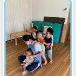 朝の時間　バスごっこ