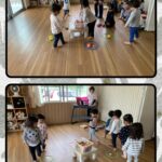 2歳児 ボール集め遊び ハサミ 鉄棒