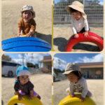 0歳児　タイヤ遊び　アスレチック　ジャングルジム　知育活動