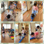 2歳児 手押し車 跳び箱 紐通し 製作 紙皿渡し