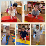 0.1歳児　ジャンプ　平均台　ハイハイ運動　触れ合い遊び　牛乳パック競争