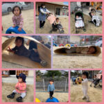 0.1歳児 キャタピラ 感触遊び 紙コップボールペン運び 新聞紙遊び 触れ合い遊び