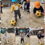 0、1歳児  ボール遊び  お昼寝  お絵描き   はさみ