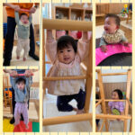 0歳児 室内遊び 感触遊び バスごっこ