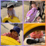 0歳児　園庭　感触遊び　パズル　暇遊び　新聞紙遊び