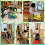 0.1歳児  平均台  サーキット  パカポコ  粘土  新聞紙遊び