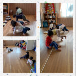 2歳児 紐遊び 凧揚げ 製作