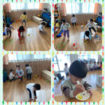 2歳児 フラフープ遊び 給食 製作