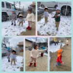 0.1歳児 楽器遊び 雪遊び ボール遊び 新聞紙レース 洗濯バサミ