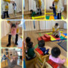 0、1歳児　室内運動  英語  戸外遊び  お昼寝  紐通し  サーキット