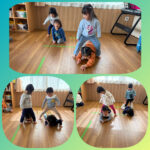 2歳児　くぐりレース　的当て　お散歩　製作