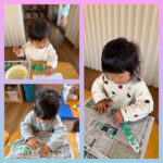 2歳児　歌　ボール　手遊び　習字　おままごと