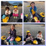 2歳児　お散歩　ボール拾い　コロコロすくい　製作　習字