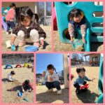 2歳児　ボール落とし　砂遊び　パズル