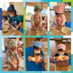 今日の給食とおやつ  餃子クッキング