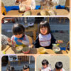 2歳児 リズム体操 大根の収穫 ボール遊び 給食　午後活動