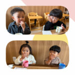 2歳児　おやつ　リズム活動　ジャンプ　数字カード